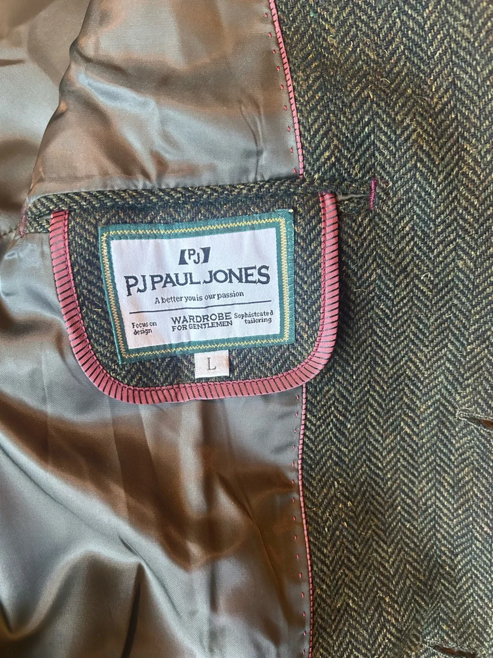 Men's Dark Green Notch-Lapel Sport Coat - Tailored Wool Blend